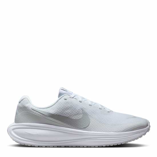 Nike Мъжки Обувки За Бягане Revolution 8 Road Running Shoes Mens Бяло/Платина Nike Мъжки Обувки За Бягане Revolution 8 Road Running Shoes Mens Бяло/Платина