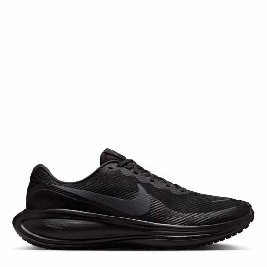 Nike Мъжки Обувки За Бягане Revolution 8 Road Running Shoes Mens Черно/Сиво 