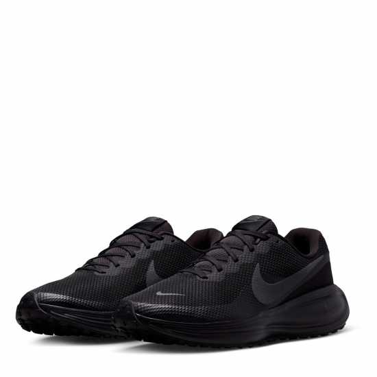 Nike Мъжки Обувки За Бягане Revolution 8 Road Running Shoes Mens Черно/Сиво 