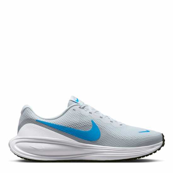 Nike Мъжки Обувки За Бягане Revolution 8 Road Running Shoes Mens Чист платинум/Син 