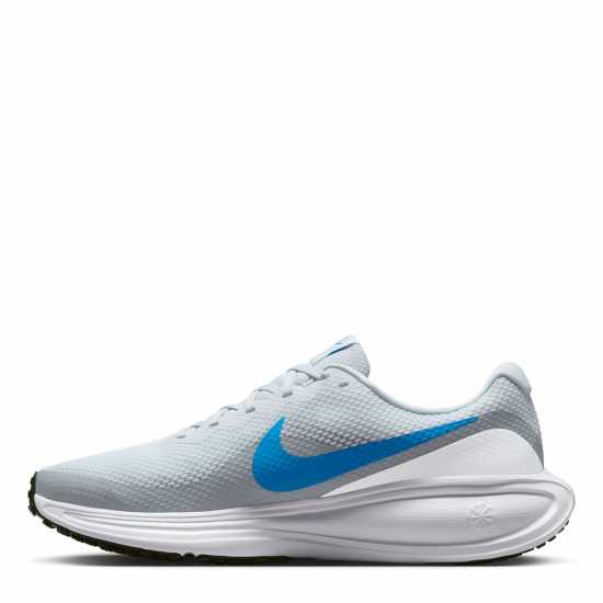 Nike Мъжки Обувки За Бягане Revolution 8 Road Running Shoes Mens Чист платинум/Син 