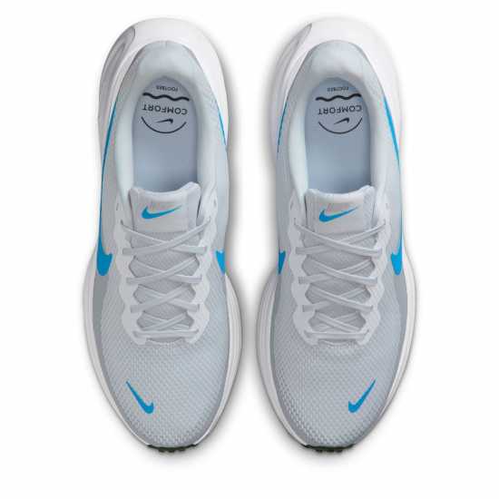 Nike Мъжки Обувки За Бягане Revolution 8 Road Running Shoes Mens Чист платинум/Син 