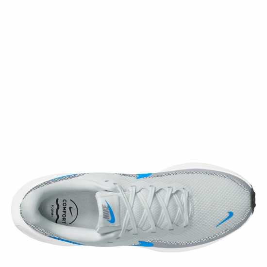 Nike Мъжки Обувки За Бягане Revolution 8 Road Running Shoes Mens Чист платинум/Син 