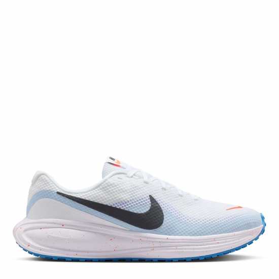 Nike Мъжки Обувки За Бягане Revolution 8 Road Running Shoes Mens White/Blu/Orang Nike Мъжки Обувки За Бягане Revolution 8 Road Running Shoes Mens White/Blu/Orang