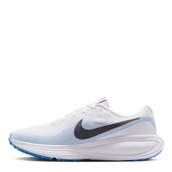 Nike Мъжки Обувки За Бягане Revolution 8 Road Running Shoes Mens White/Blu/Orang Nike Мъжки Обувки За Бягане Revolution 8 Road Running Shoes Mens White/Blu/Orang