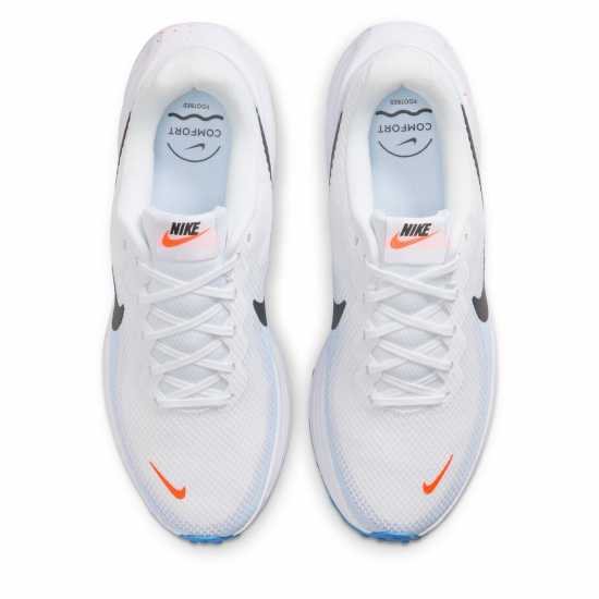 Nike Мъжки Обувки За Бягане Revolution 8 Road Running Shoes Mens White/Blu/Orang Nike Мъжки Обувки За Бягане Revolution 8 Road Running Shoes Mens White/Blu/Orang