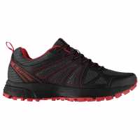 Karrimor Мъжки Маратонки Бягане По Пътеки Caracal Mens Trail Running Shoes Black/Grey/Red Мъжки маратонки