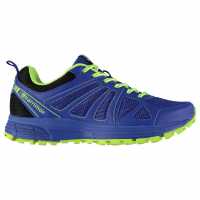 Karrimor Мъжки Маратонки Бягане По Пътеки Caracal Mens Trail Running Shoes Blue/Lime Мъжки маратонки