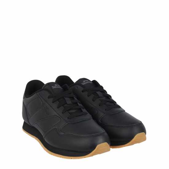 Мъжки маратонки Slazenger Classic Trainers Mens Черно/Гума Slazenger Classic Trainers Mens Черно/Гума Мъжки маратонки