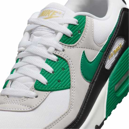 Nike Air Max 90 Trainers Mens White/Green Мъжки маратонки