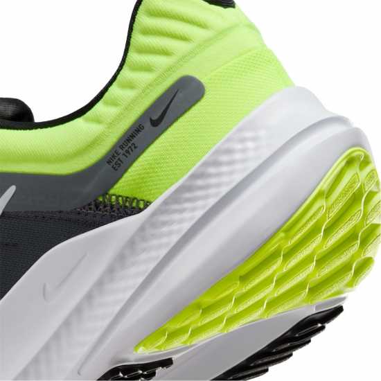 Nike Quest 5 Trainers Mens Grey/White/Volt Мъжки маратонки