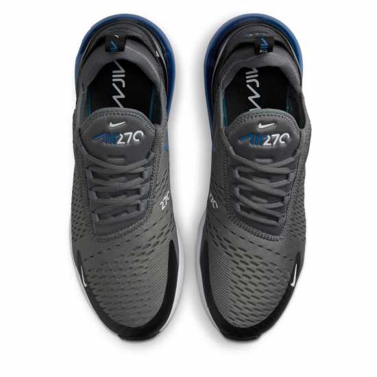 Nike Air Max 270 Trainers Mens Grey/Royal/Wht Мъжки маратонки