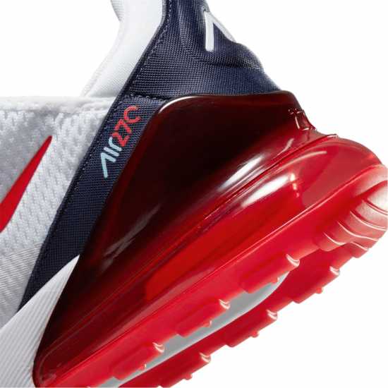 Nike Air Max 270 Trainers Mens Wht/Red/Navy Мъжки маратонки