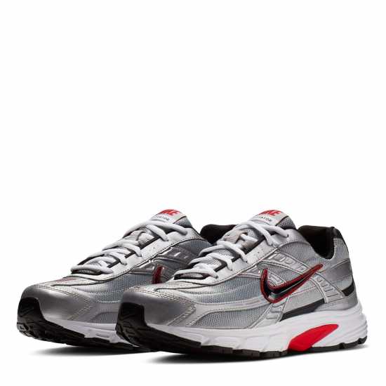 Nike Initiator Men's Running Shoes Silver/Red/Blk Nike Initiator Men's Running Shoes Silver/Red/Blk