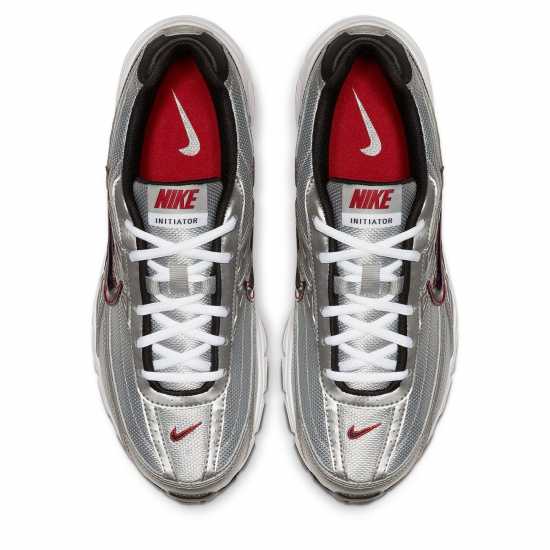 Nike Initiator Men's Running Shoes Silver/Red/Blk Nike Initiator Men's Running Shoes Silver/Red/Blk