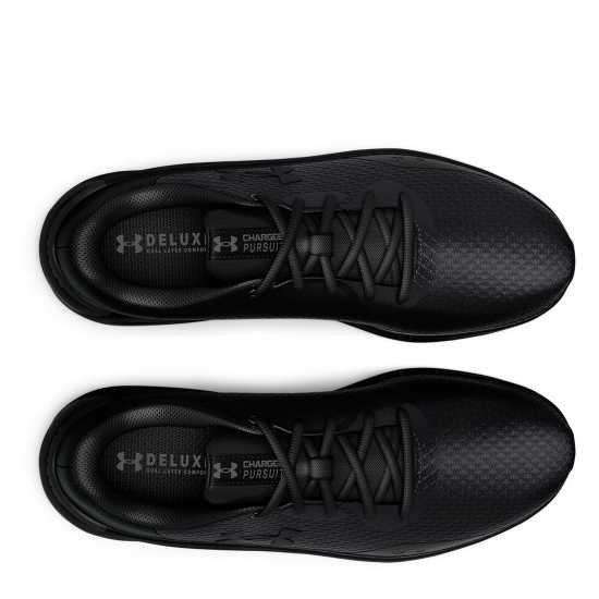 Under Armour Мъжки Маратонки Armour Charged Pursuit 3 Mens Trainers Triple Black Мъжки маратонки