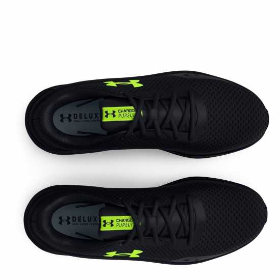 Under Armour Мъжки Маратонки Armour Charged Pursuit 3 Mens Trainers Black/Lime Мъжки маратонки