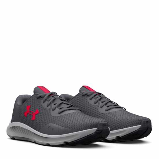 Under Armour Мъжки Маратонки Armour Charged Pursuit 3 Mens Trainers Pitch Grey Мъжки маратонки