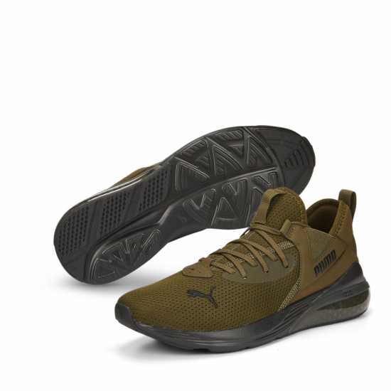 Puma Cell Vive Trainers Mens Olive/Black Мъжки маратонки