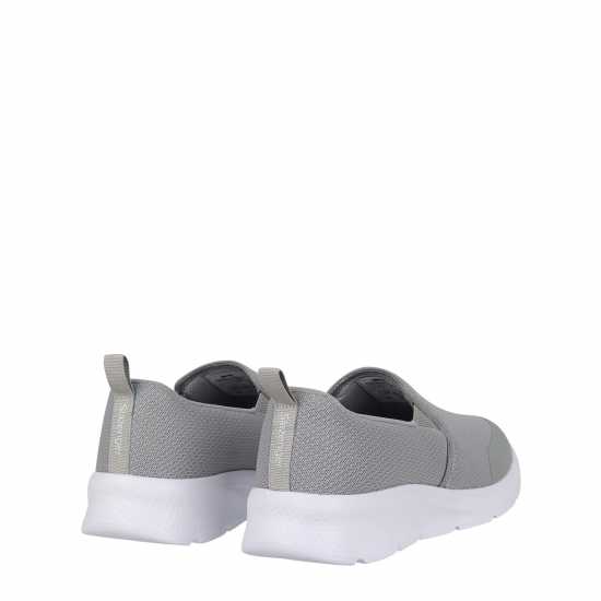 Slazenger Мъжки Обувки Без Връзки Zeal Mens Slip On Shoes Grey/White Мъжки маратонки