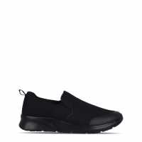 Slazenger Zeal Slip On Shoe Mens Черно/Черно Мъжки високи кецове