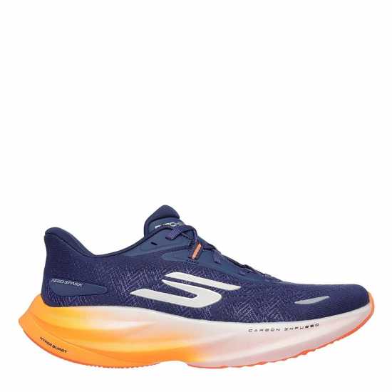 Мъжки маратонки за бягане Skechers Aero Spark Running Trainers Mens Navy/Orange Skechers Aero Spark Running Trainers Mens Navy/Orange Мъжки маратонки за бягане