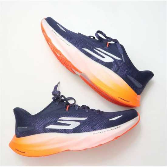 Мъжки маратонки за бягане Skechers Aero Spark Running Trainers Mens Navy/Orange Skechers Aero Spark Running Trainers Mens Navy/Orange Мъжки маратонки за бягане