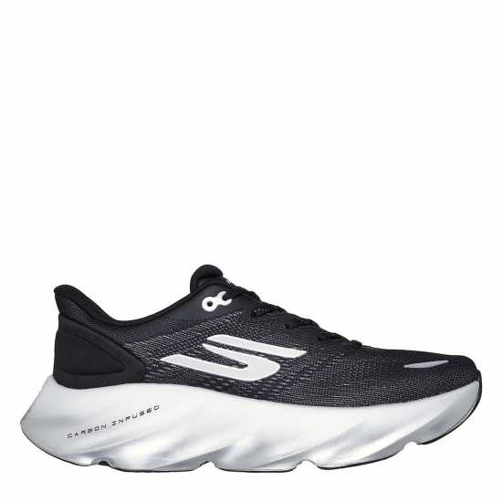 Skechers Aero Burst Running Trainers Mens Black/White Мъжки маратонки за бягане