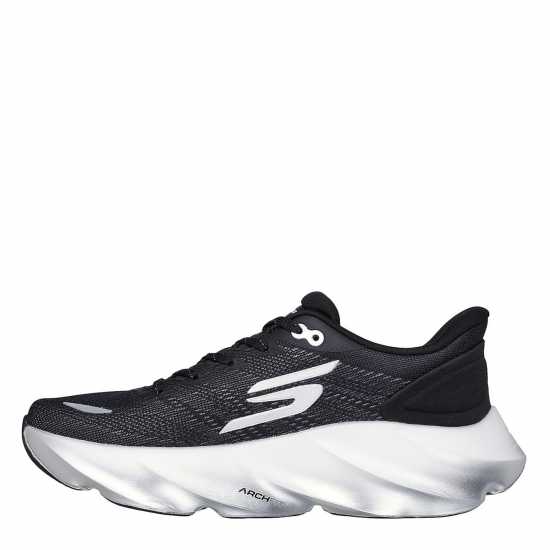 Skechers Aero Burst Running Trainers Mens Black/White Мъжки маратонки за бягане