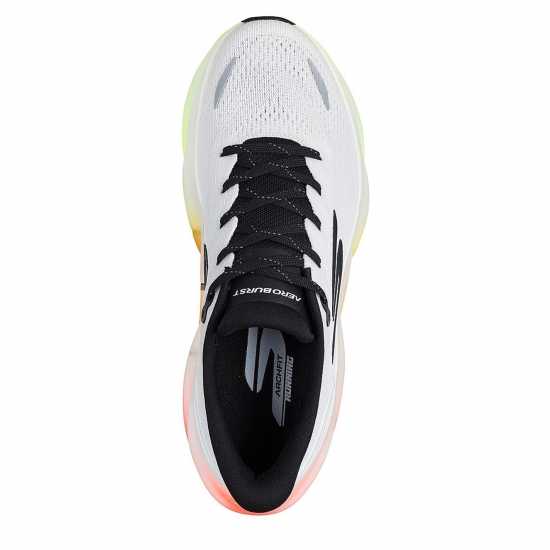 Мъжки маратонки за бягане Skechers Aero Burst Running Trainers Mens White/Multi Skechers Aero Burst Running Trainers Mens White/Multi Мъжки маратонки за бягане