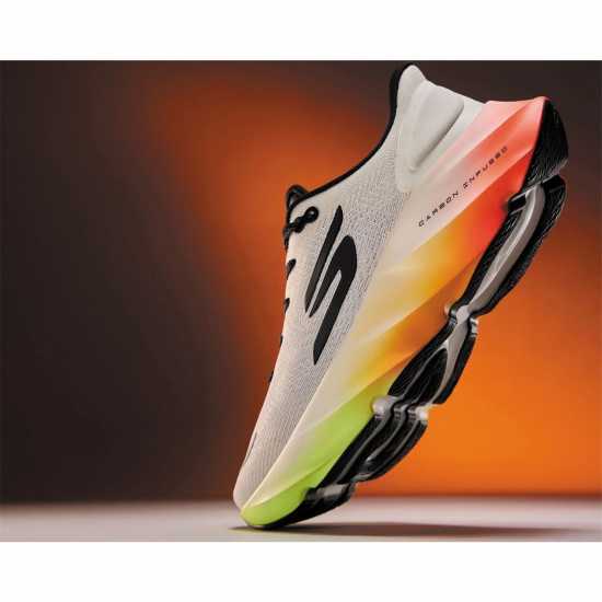 Мъжки маратонки за бягане Skechers Aero Burst Running Trainers Mens White/Multi Skechers Aero Burst Running Trainers Mens White/Multi Мъжки маратонки за бягане