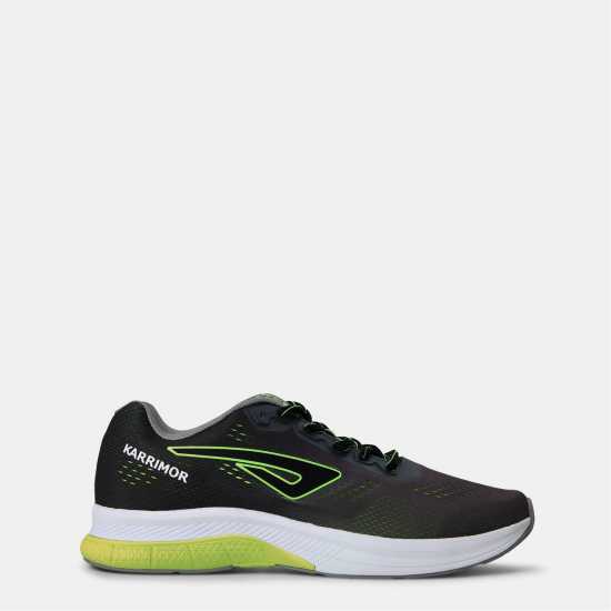 Karrimor Tempo Running Trainers Mens Сиво/Лайм Мъжки маратонки