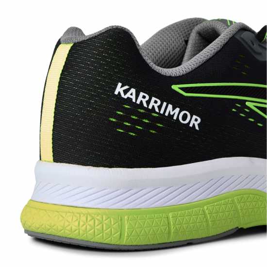 Karrimor Tempo Running Trainers Mens Сиво/Лайм Мъжки маратонки