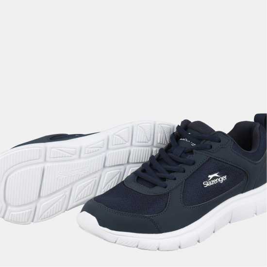 Slazenger Force Mesh Trainer Mens Морско синьо/Бяло 