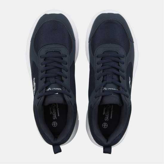 Slazenger Force Mesh Trainer Mens Морско синьо/Бяло 