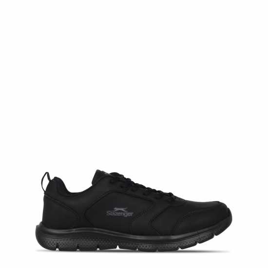 Slazenger Force Mesh Trainer Mens Черна кожа 