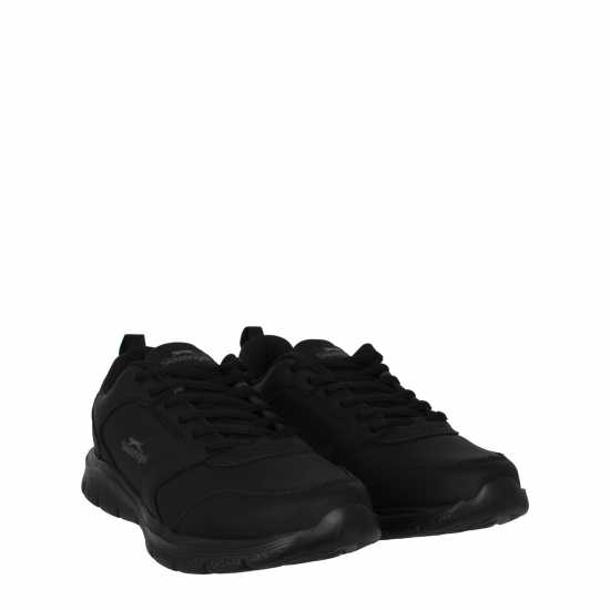 Slazenger Force Mesh Trainer Mens Черна кожа 