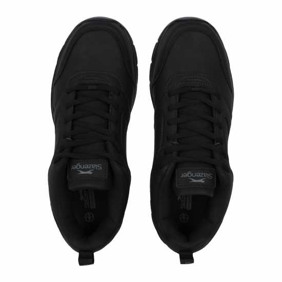 Slazenger Force Mesh Trainer Mens Черна кожа 