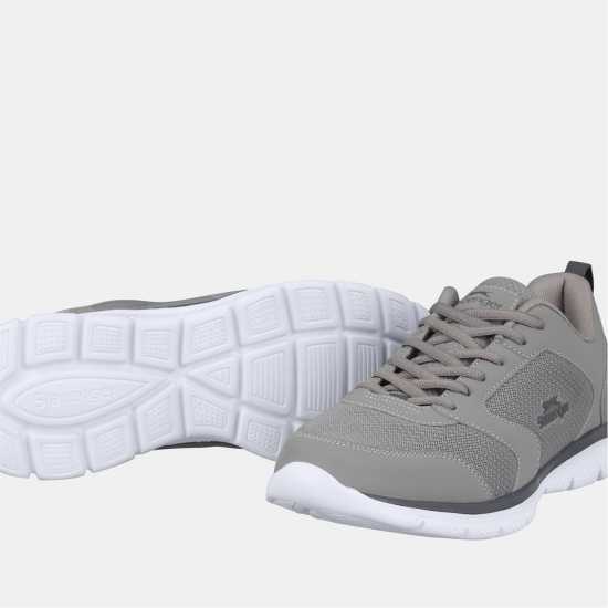 Slazenger Force Mesh Trainer Mens Сиво/Бяло 