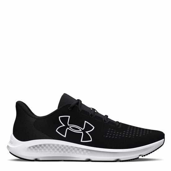Under Armour Мъжки Обувки За Бягане Charged Pursuit 3 Big Logo Running Shoes Mens Black/White Мъжки маратонки