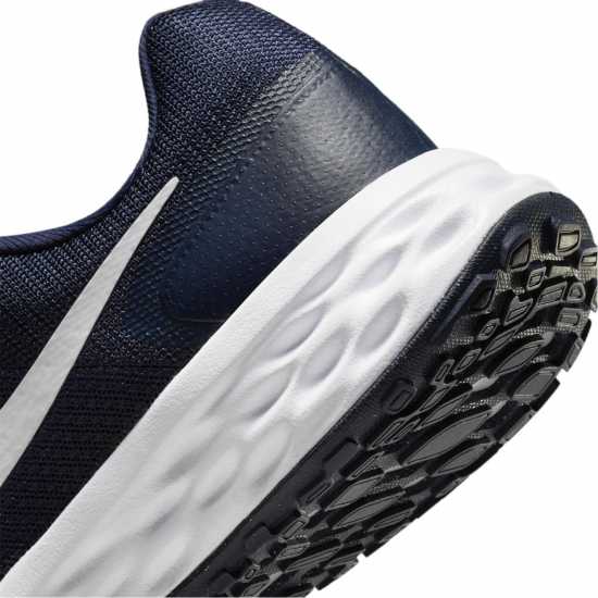 Nike Мъжки Обувки За Бягане Revolution 6 Road Running Shoes Mens Navy/White Мъжки маратонки