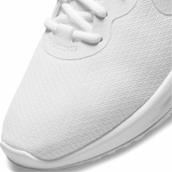 Nike Мъжки Обувки За Бягане Revolution 6 Road Running Shoes Mens Triple White Мъжки маратонки