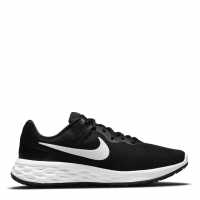 Nike Мъжки Обувки За Бягане Revolution 6 Road Running Shoes Mens Black/White Мъжки маратонки