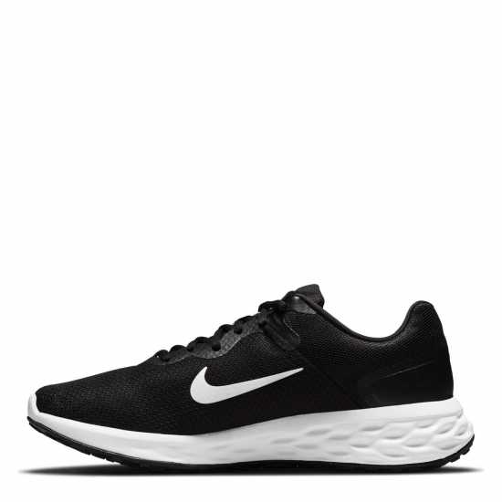 Nike Мъжки Обувки За Бягане Revolution 6 Road Running Shoes Mens Black/White Мъжки маратонки