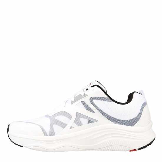 Skechers Mens D'lux Fit Trainers White/Black/Red Мъжки маратонки