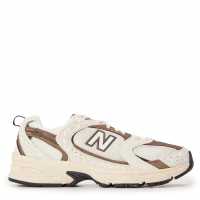 New Balance Womens 530 Trainers Wht/Brown Print 