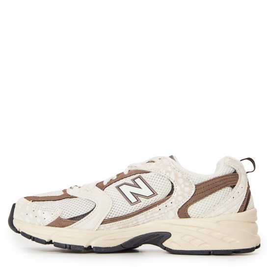 New Balance Womens 530 Trainers Wht/Brown Print 
