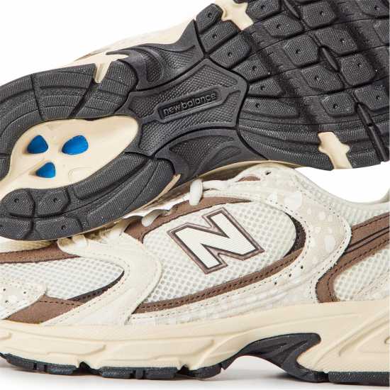 New Balance Womens 530 Trainers Wht/Brown Print 