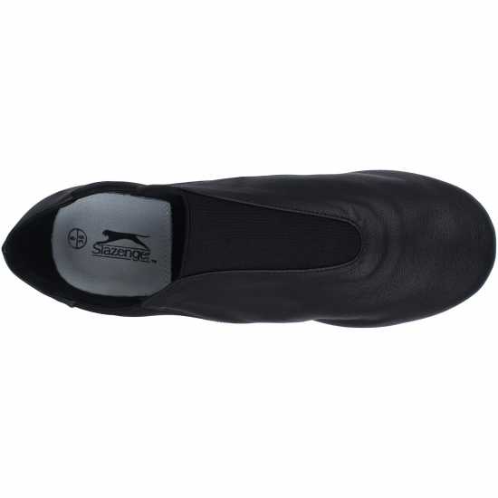Slazenger Split Sole Leather Jazz Shoe Black Дамски маратонки за фитнес