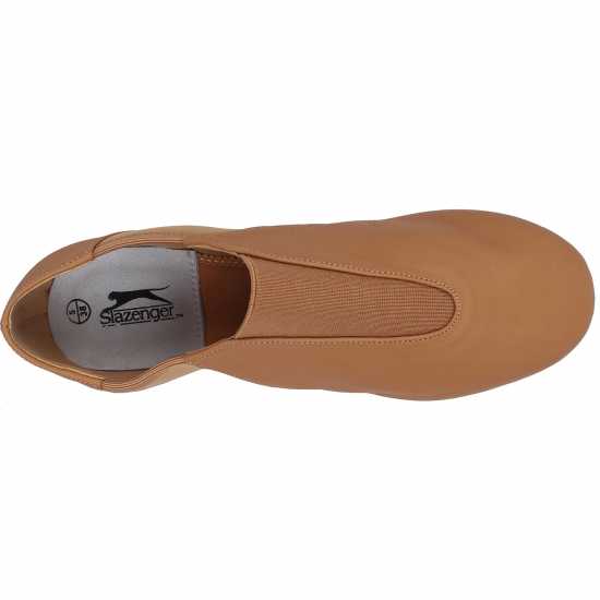 Slazenger Split Sole Leather Jazz Shoe Нуде Дамски маратонки за фитнес